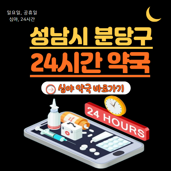 성남시 분당구 24시 약국