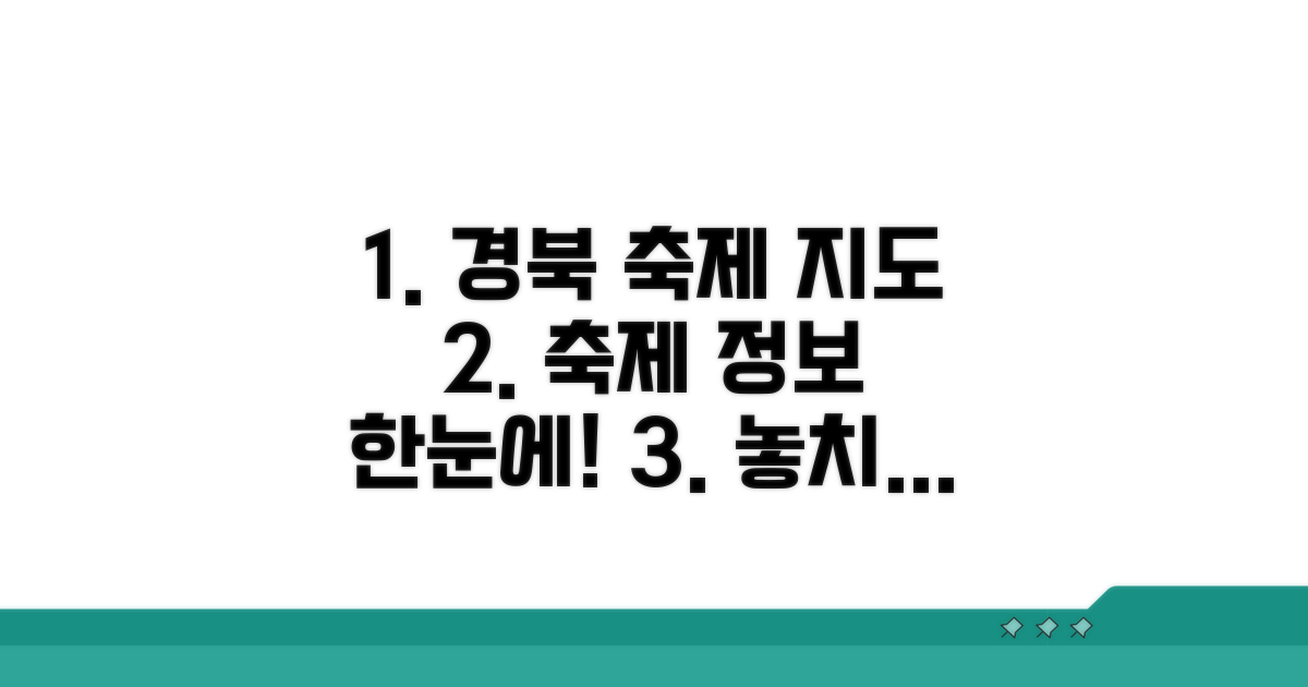 경북 축제 정보 한눈에 모아보기