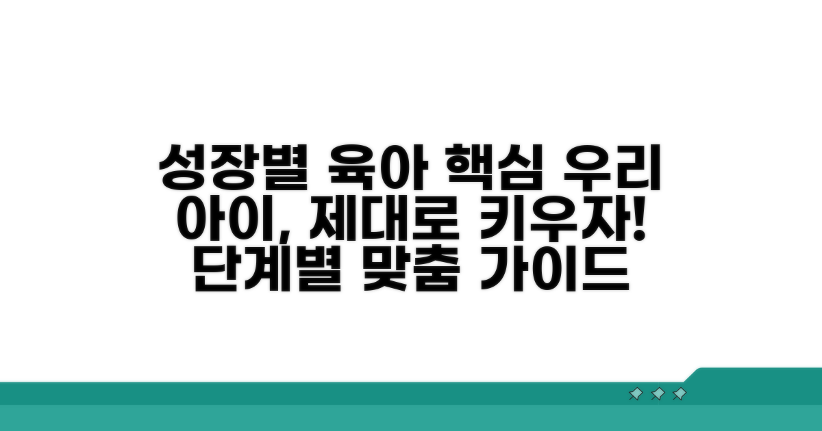 우리 아이 성장 단계별 양육 핵심