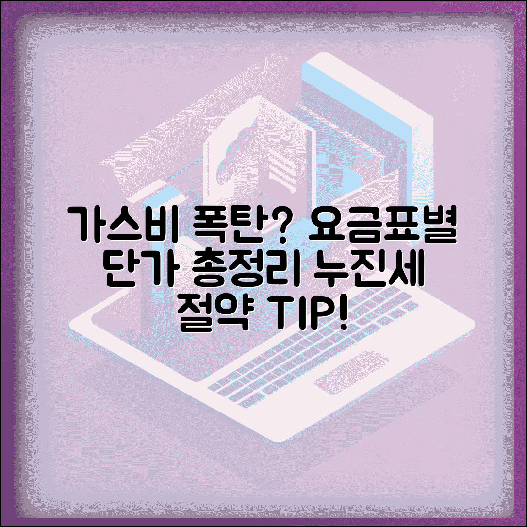 도시가스 요금표 사용량별 단가 | 가스비 누진요금 절약 방법 정리