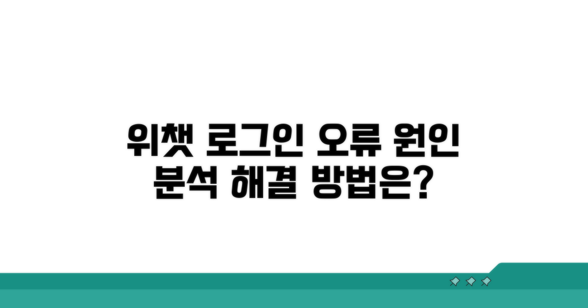 위챗 로그인 오류 원인 분석