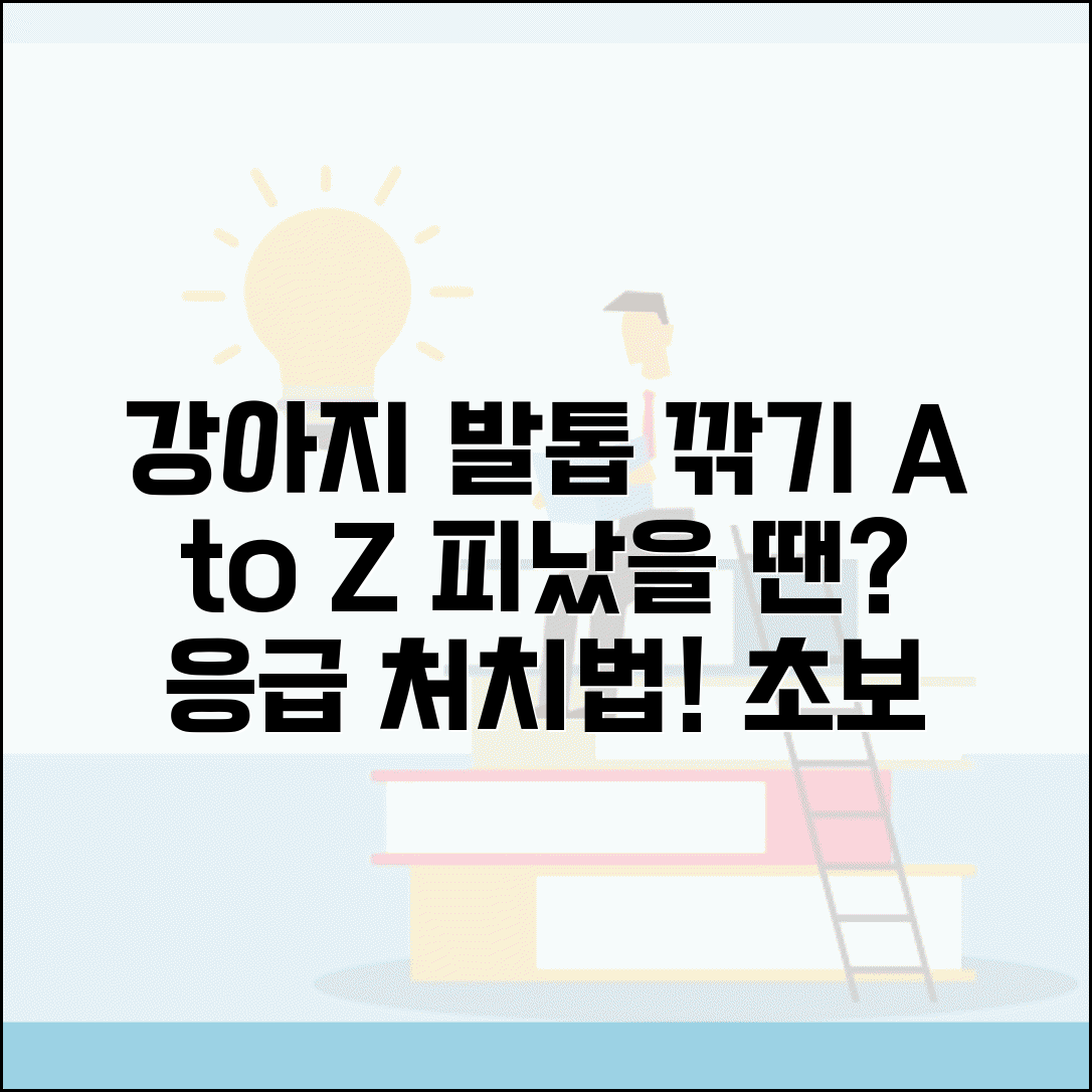 강아지 발톱 깎기 방법 주기 자르는 법 | 강아지 발톱 출혈 응급 처치