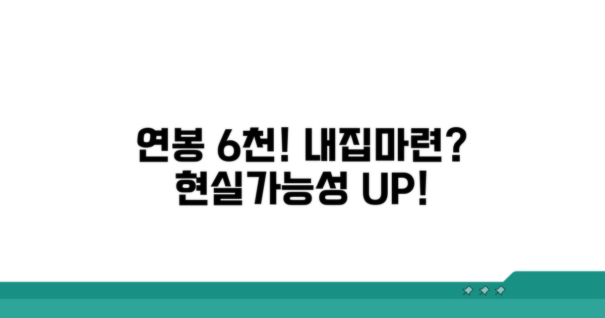 연봉 6천, 내 집 마련? 현실 가능성 체크!