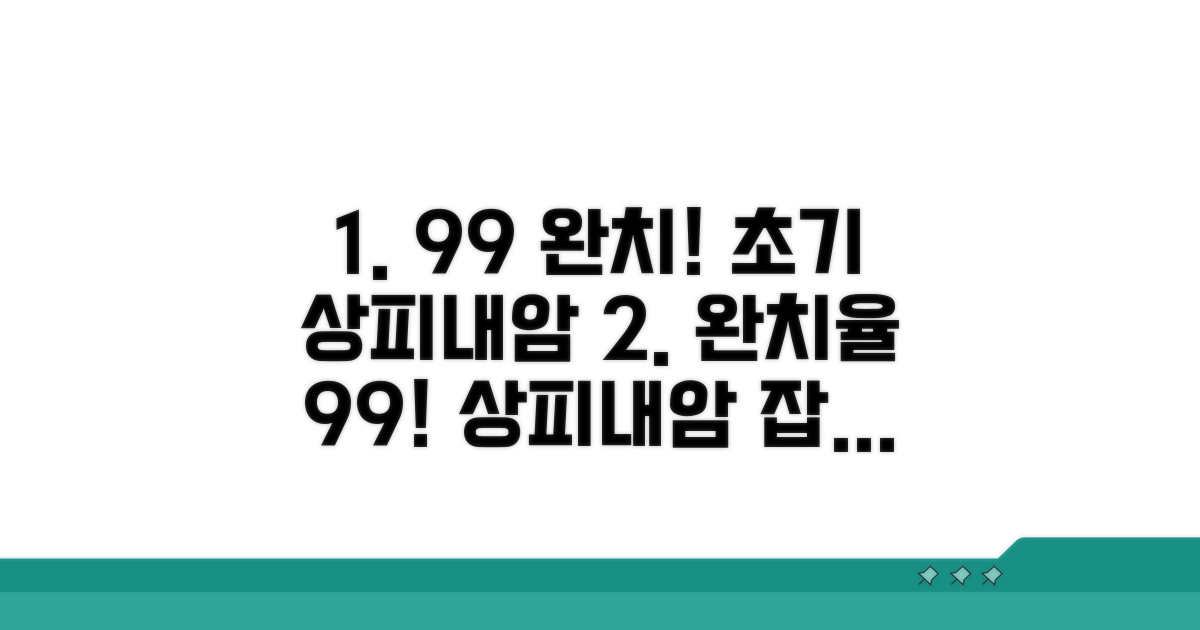 초기 상피내암, 완치율 99%의 비밀