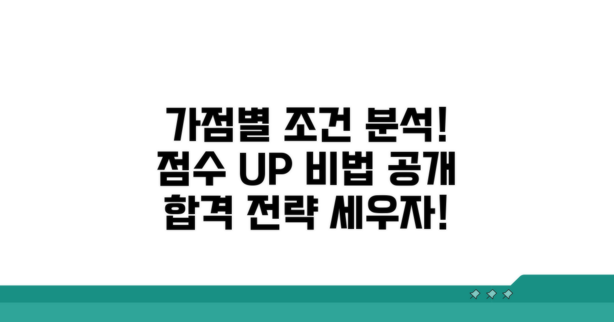가점 요소별 상세 조건 분석