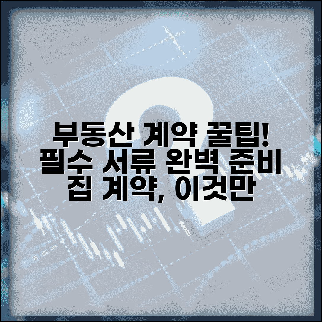부동산 계약 시 필요 서류 준비물 | 집 계약할 때 가져가야 할 것