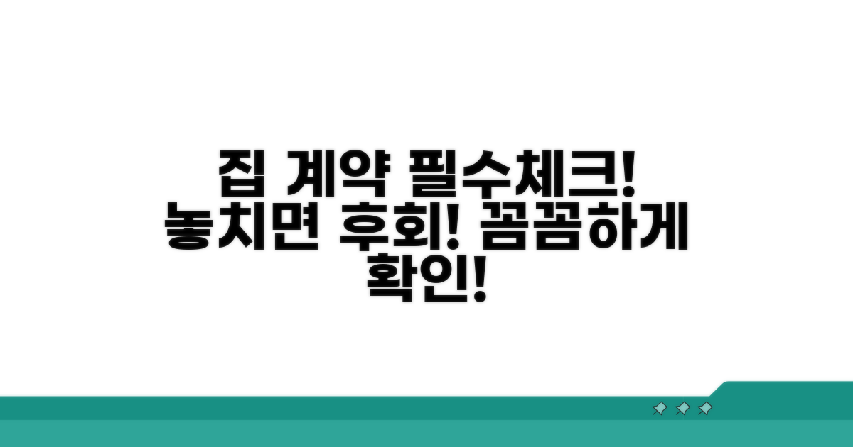 집 계약 전 꼭 챙겨야 할 것들