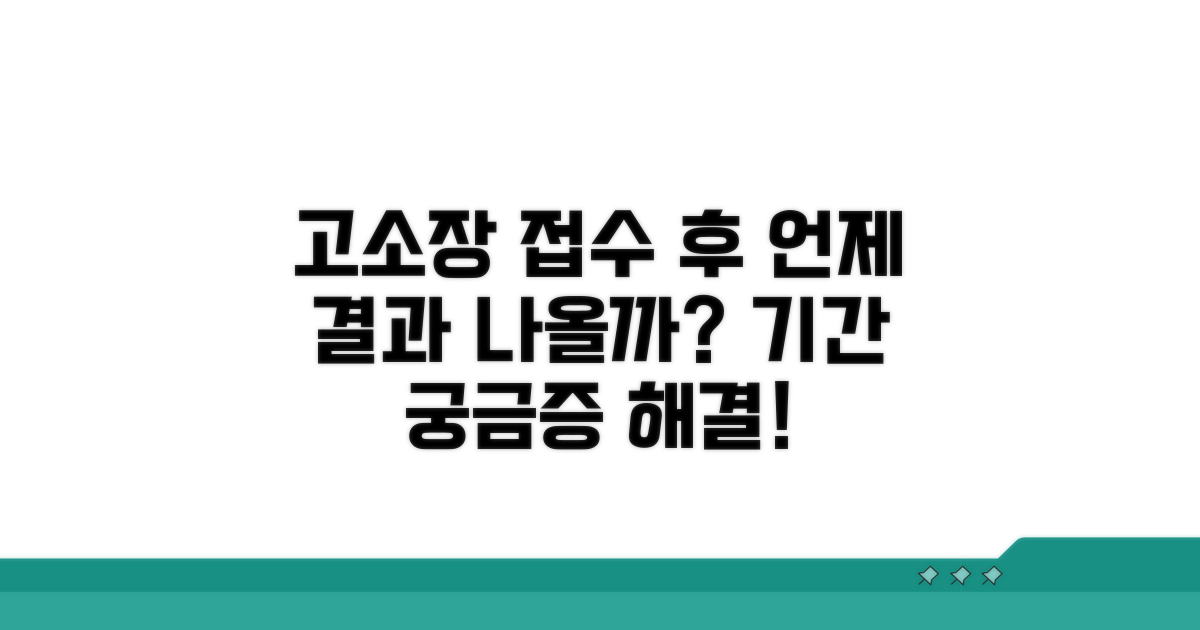 고소장 접수 후 기간은?