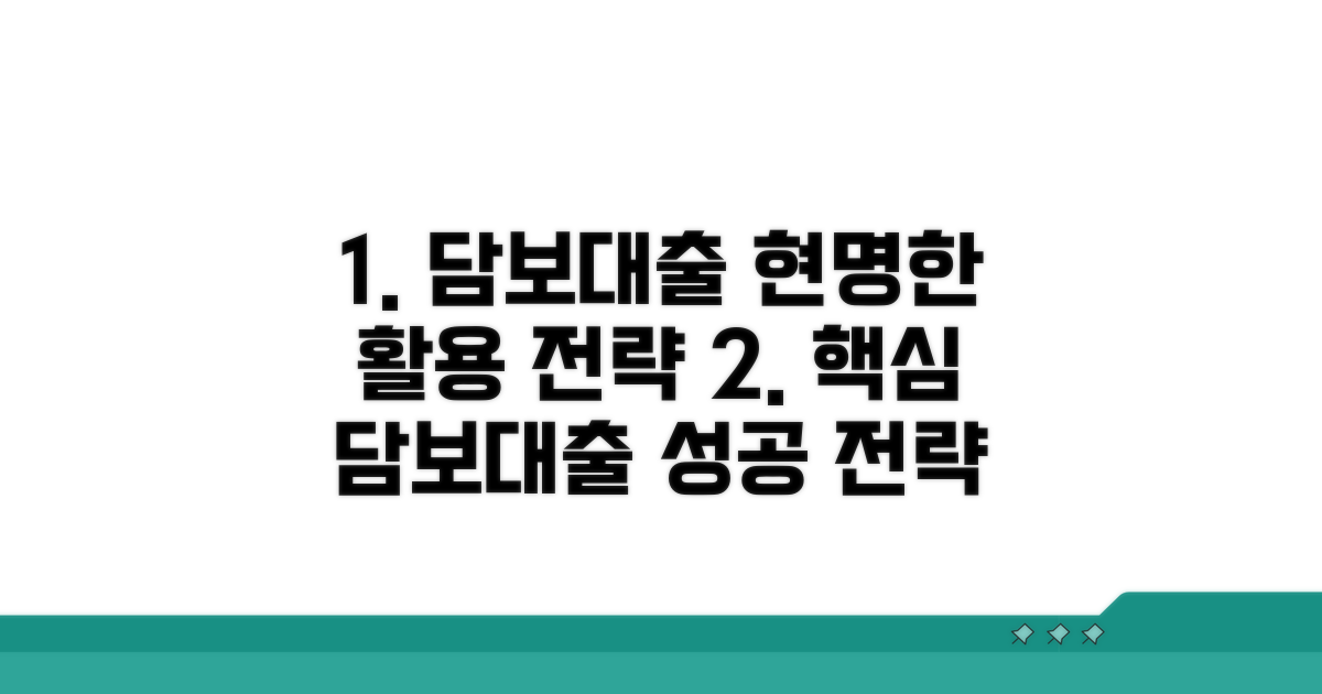 현명한 담보대출 활용 전략
