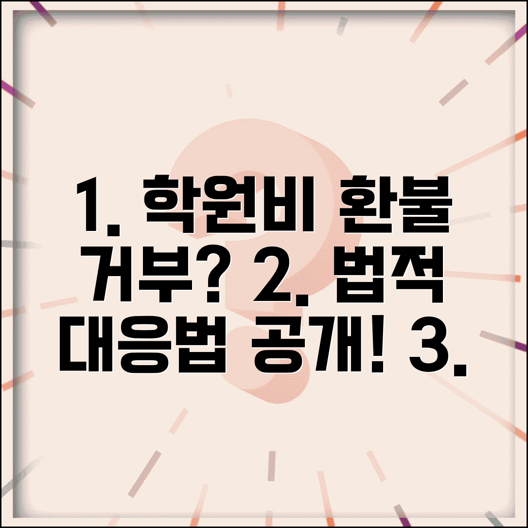 사교육비 환불 분쟁 | 학원비 환불 거부시 법적 대응 방법