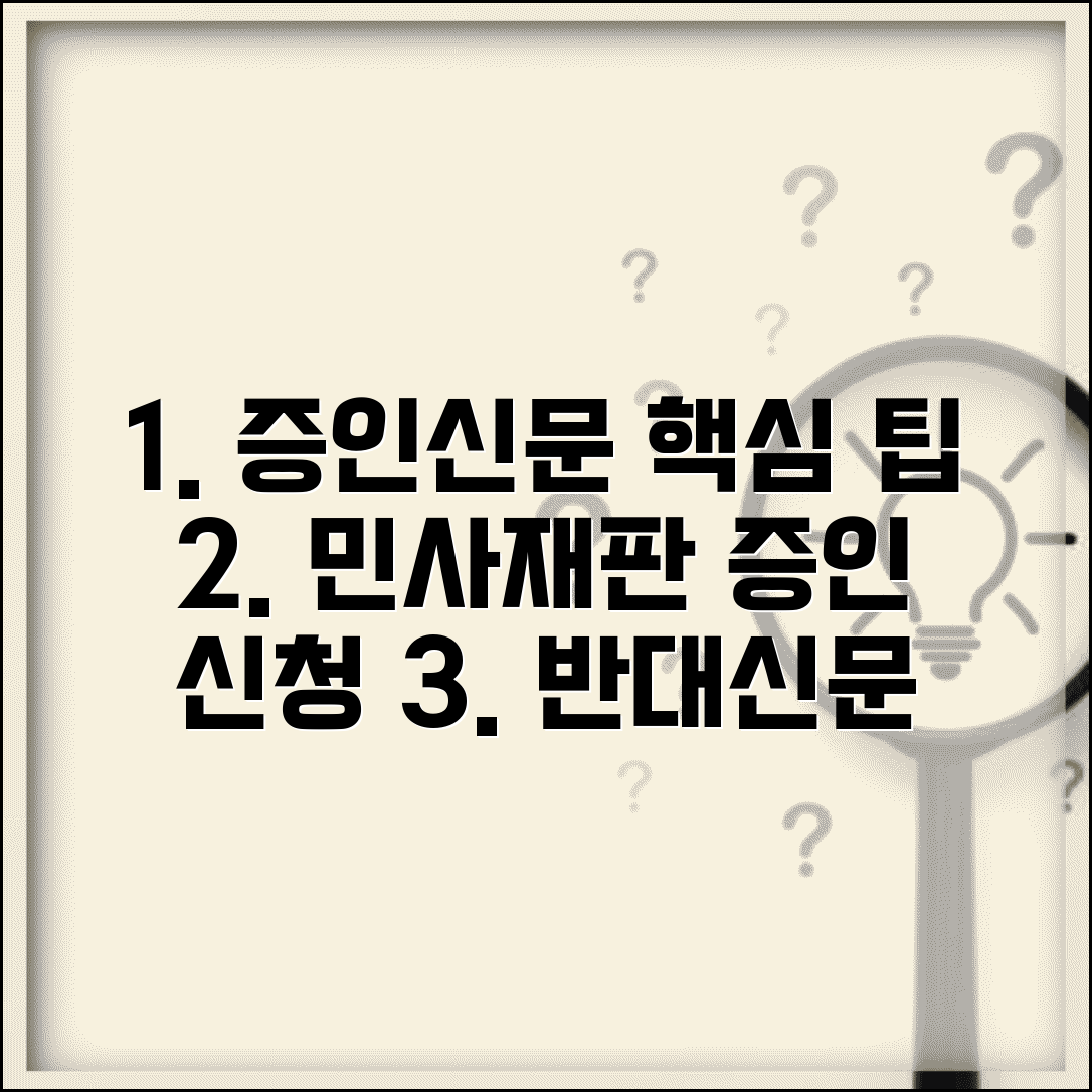 증인신문 신청 요령 | 민사재판 증인 신청과 반대신문 준비