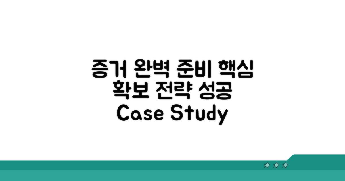 증거 자료 완벽 준비하기