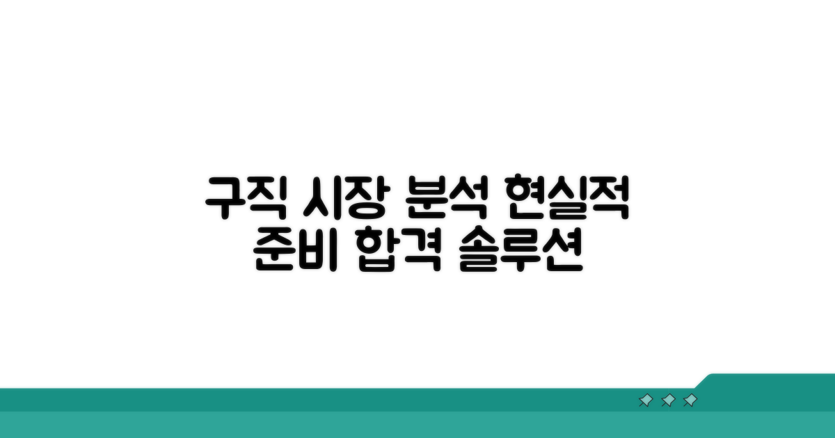 구직 시장 분석과 현실적 준비