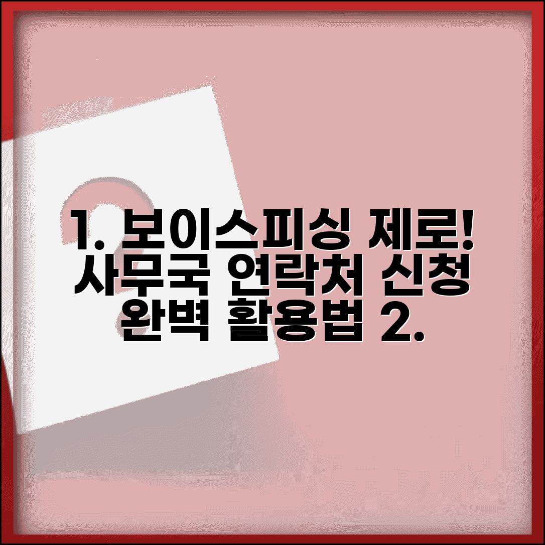 보이스피싱 제로 사무국 연락처 신청 | 보이스피싱 제로 사무국 완벽 활용법