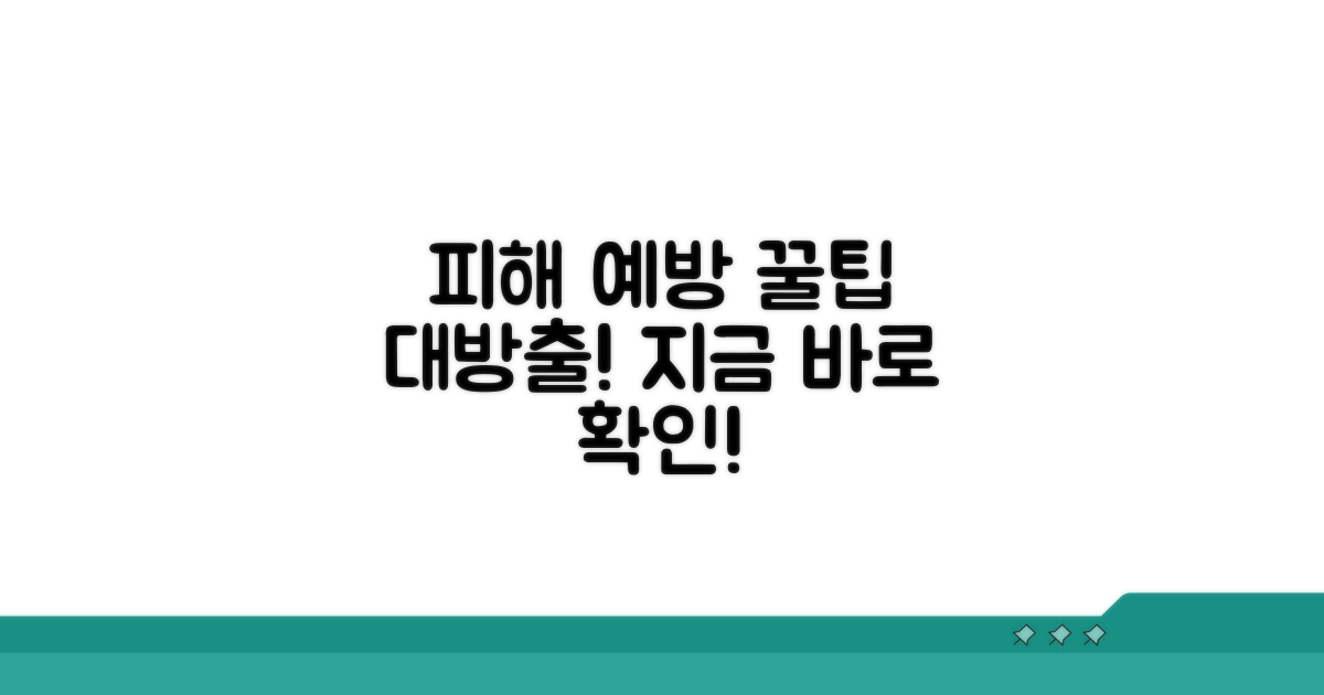 피해 예방을 위한 추가 정보