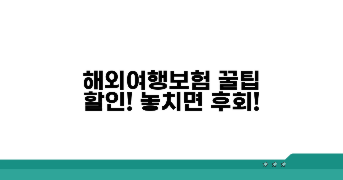 해외여행보험 가입비 할인 꿀팁