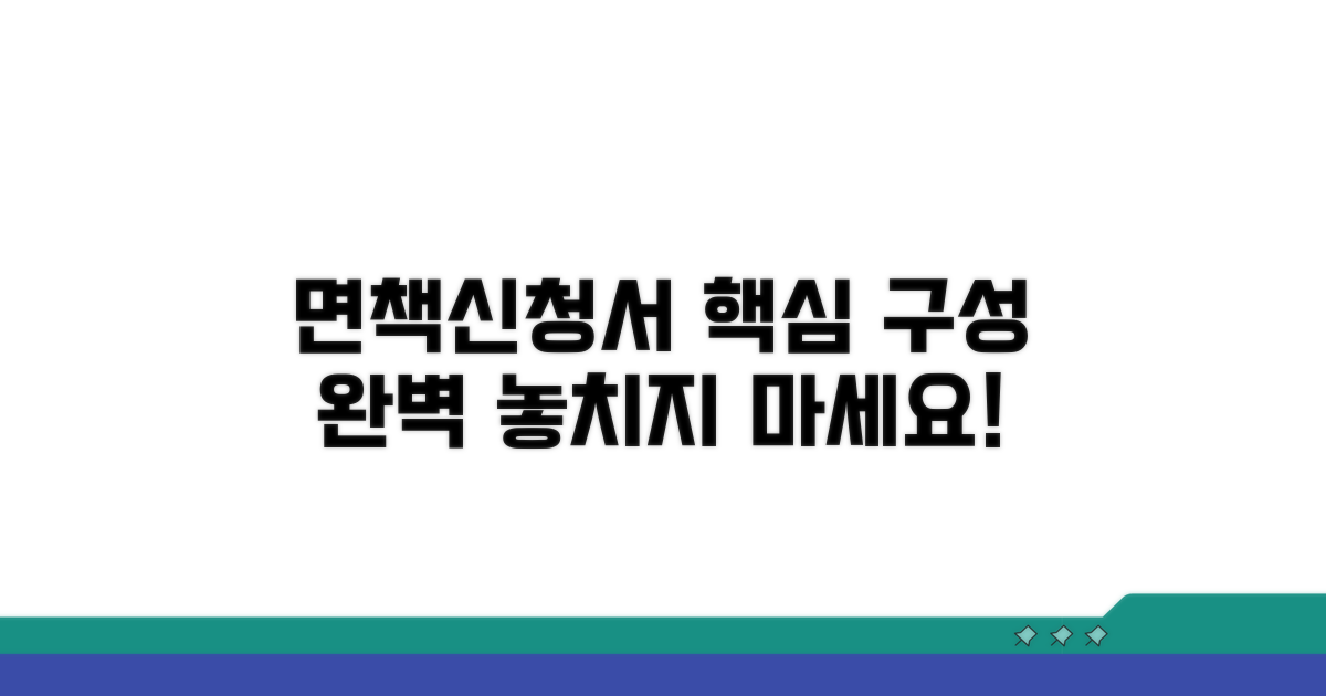 개인회생 면책신청서 기본 구성