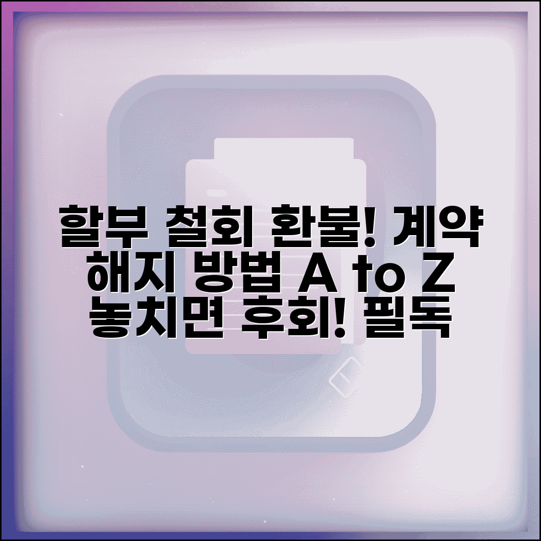 할부 판매 철회 환불 | 할부 계약 철회 방법: 조건, 절차, 주의사항 총정리