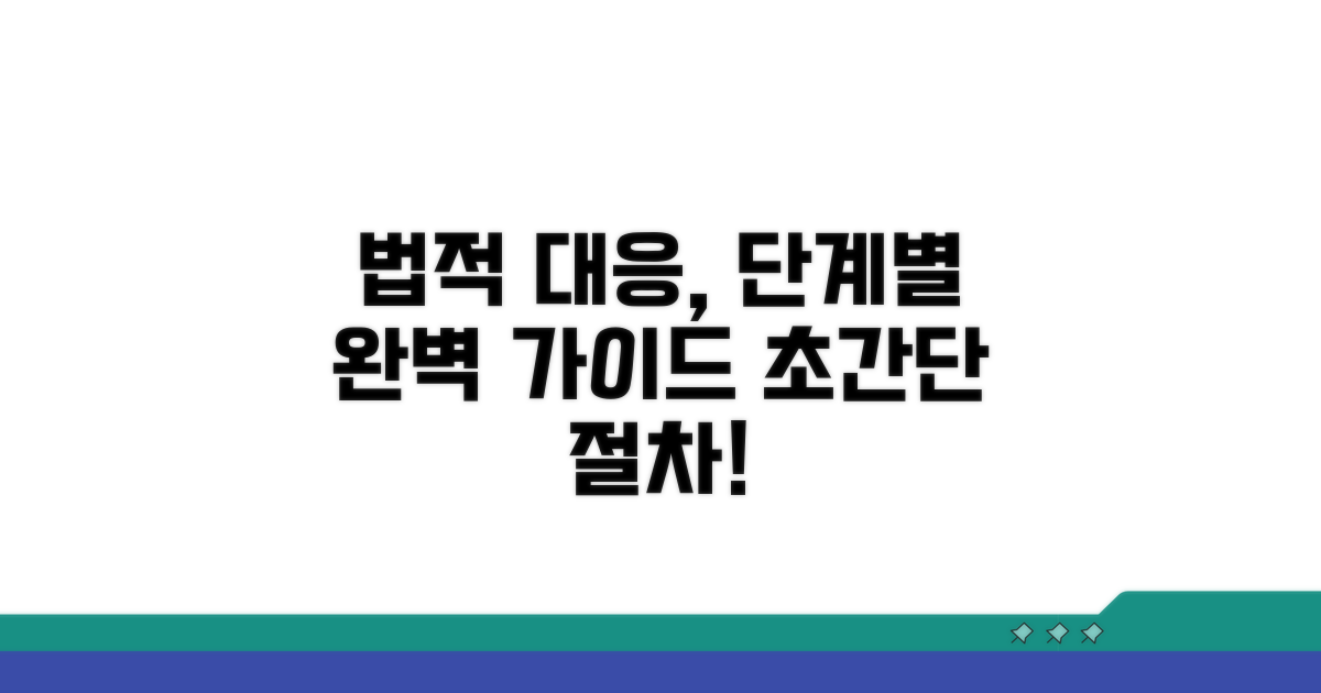 단계별 법적 대응 방법과 절차