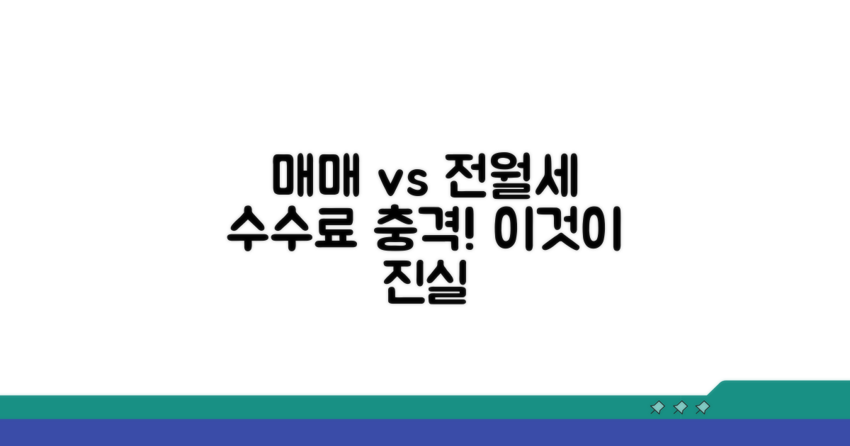 매매와 전월세, 수수료가 다르다고?