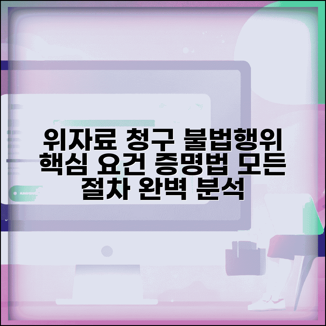 위자료 청구 원인 불법행위 | 요건사실 입증 방법과 청구 절차 총정리