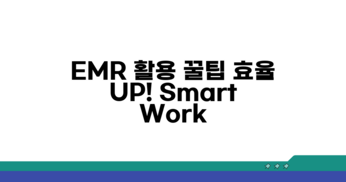 EMR 활용, 효율 높이는 비법