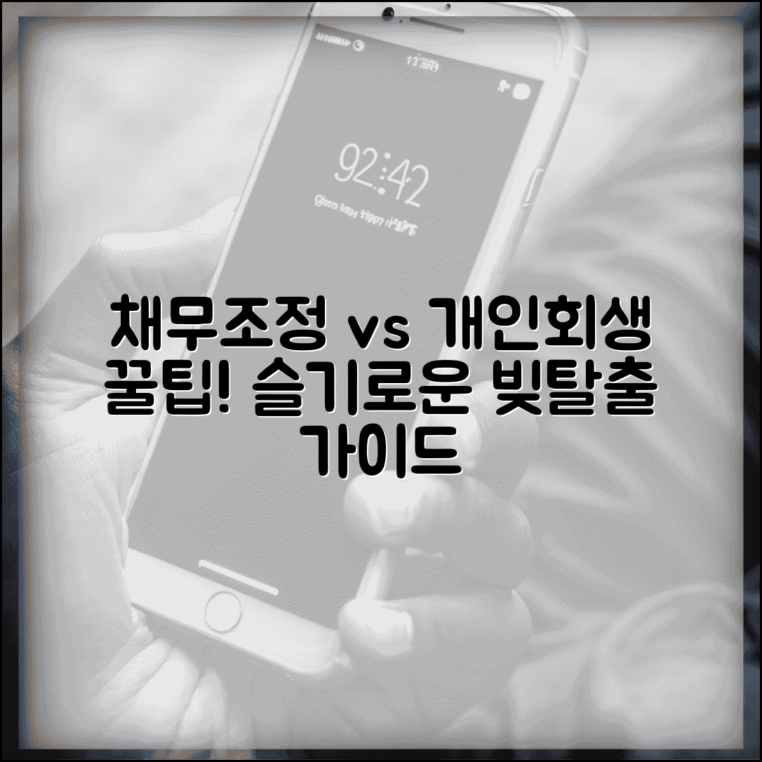 채무조정제도 활용 효과 | 개인회생 대비 장점과 선택 가이드 총정리