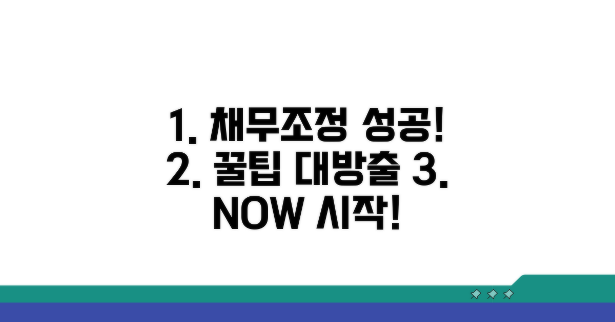 성공적인 채무조정 활용 팁
