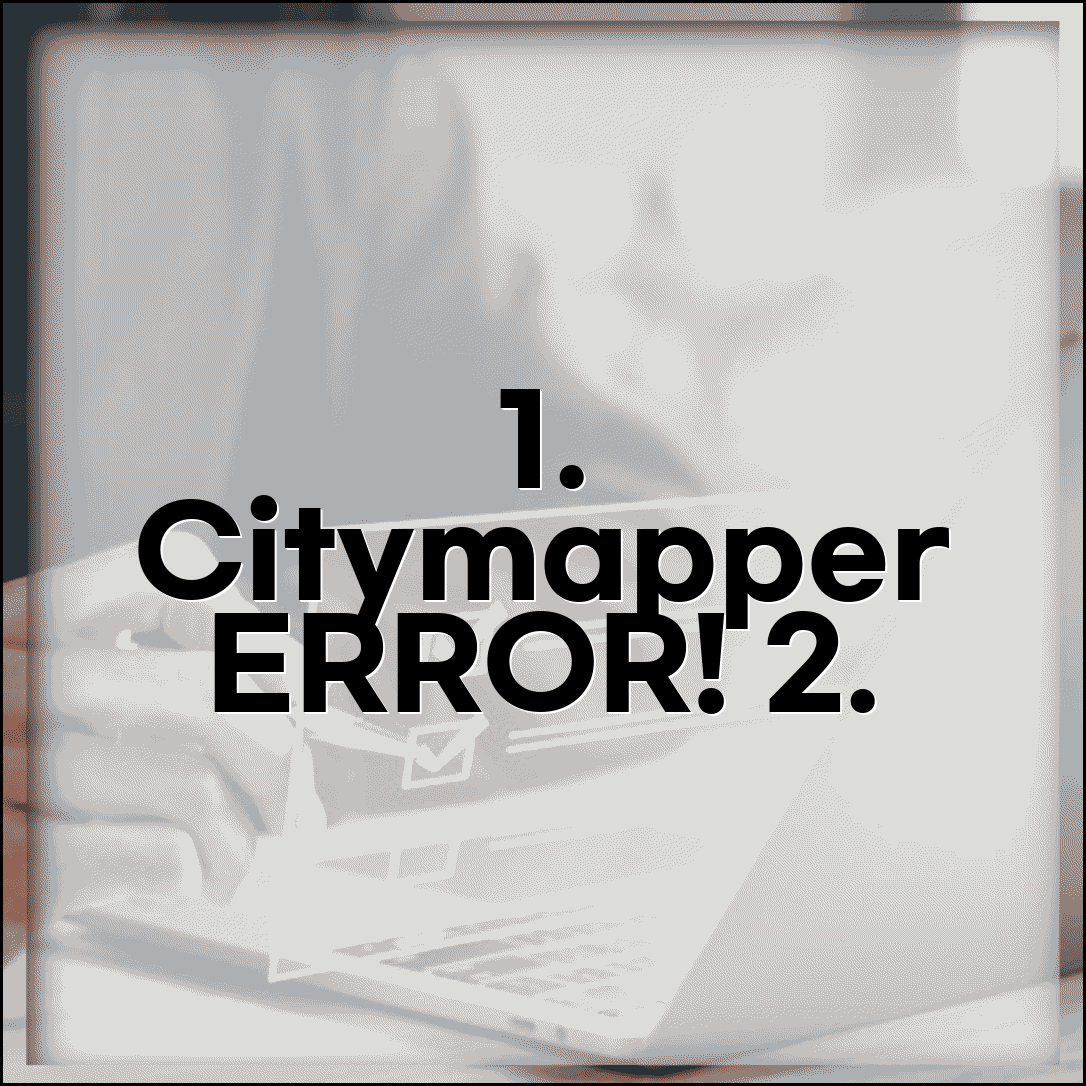 시티맵퍼 경로 검색 실패 | Citymapper 대중교통 길찾기 오류 | 해결 방법, 대안 앱 추천