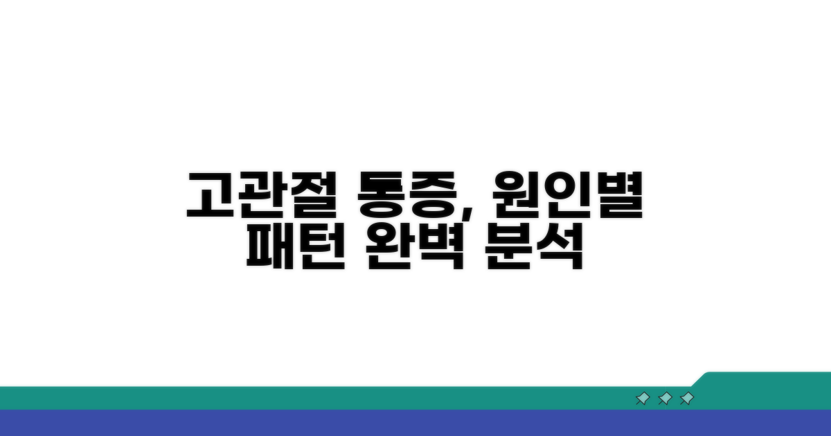 고관절 통증 원인별 패턴 분석