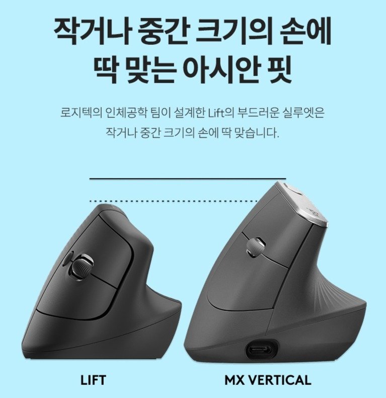 로지텍 WAVE KEYS & LIFT COMBO 키보드 + 마우스 세트, 920-013641, 그래파이트, 인체공학 상세 이미지 2