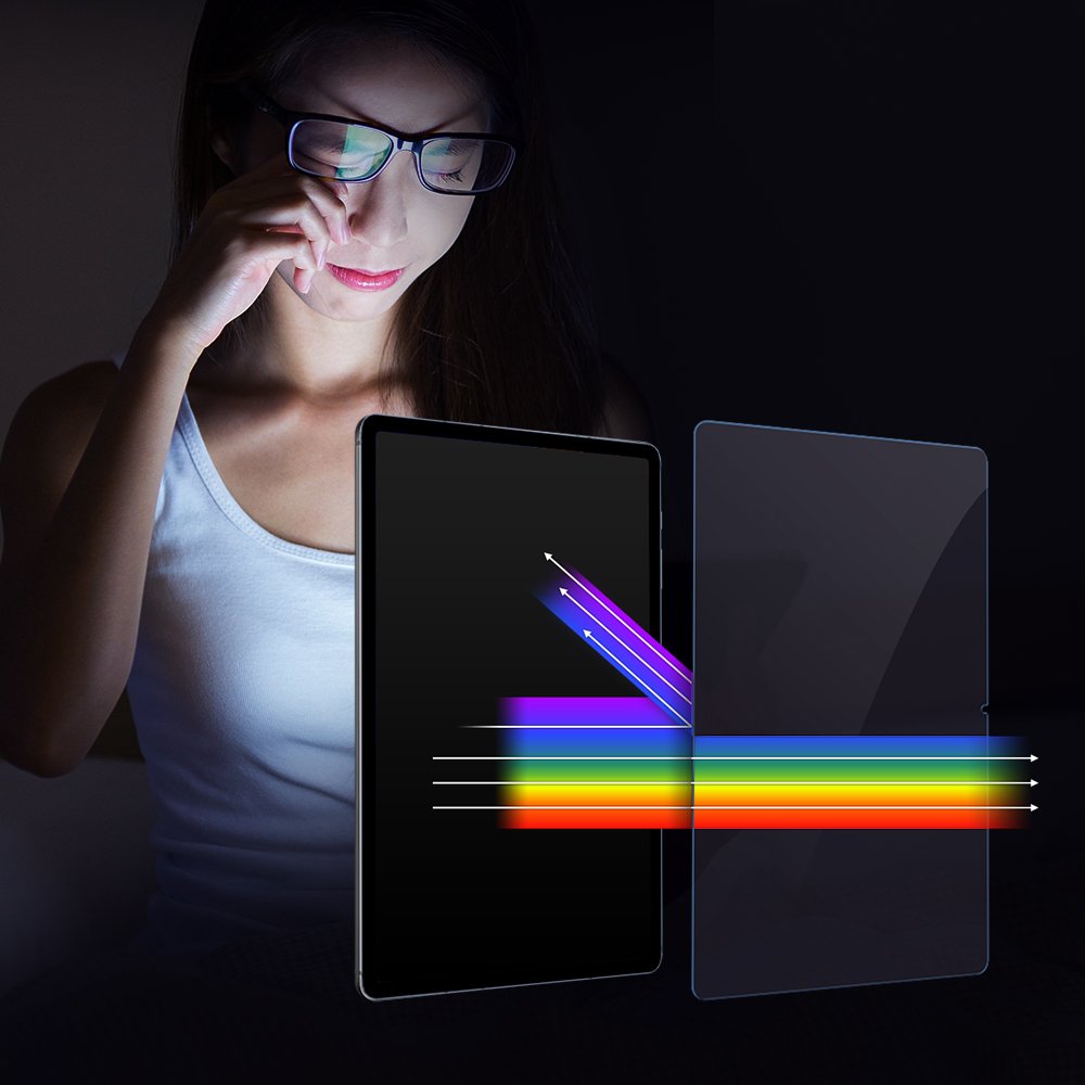 갤럭시탭 S11 필름 블루라이트 차단 강화유리 풀커버 액정보호필름 탭 S11, 1매입 상세 이미지 2