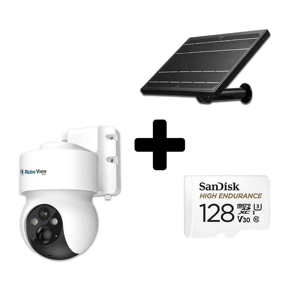 글로벌아이넷 로보뷰S4+8W태양광 4G LTE 무선 CCTV IP 카메라 128GB 상세 이미지 1