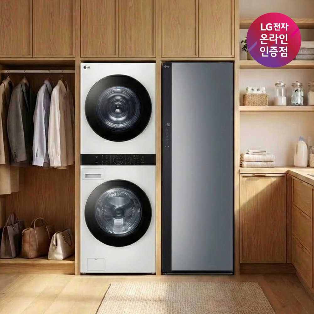 LG 트롬 오브제컬렉션 워시타워 + LG 스타일러 (W21WAM + SC5GMR52) 상세 이미지 1