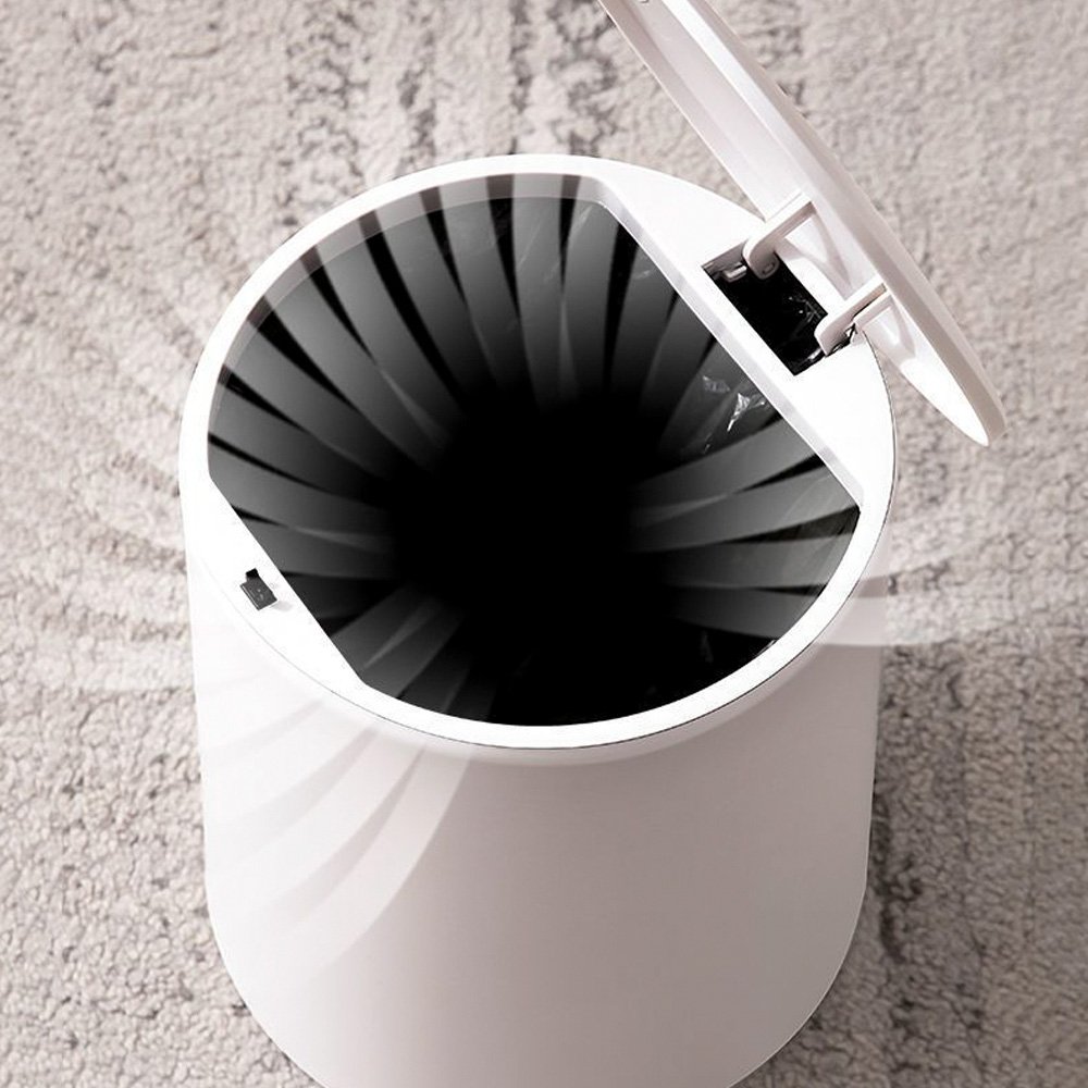 원터치 인테리어 휴지통 욕실 화장실 주방 8L 냄새차단 쓰레기통 상세 이미지 1