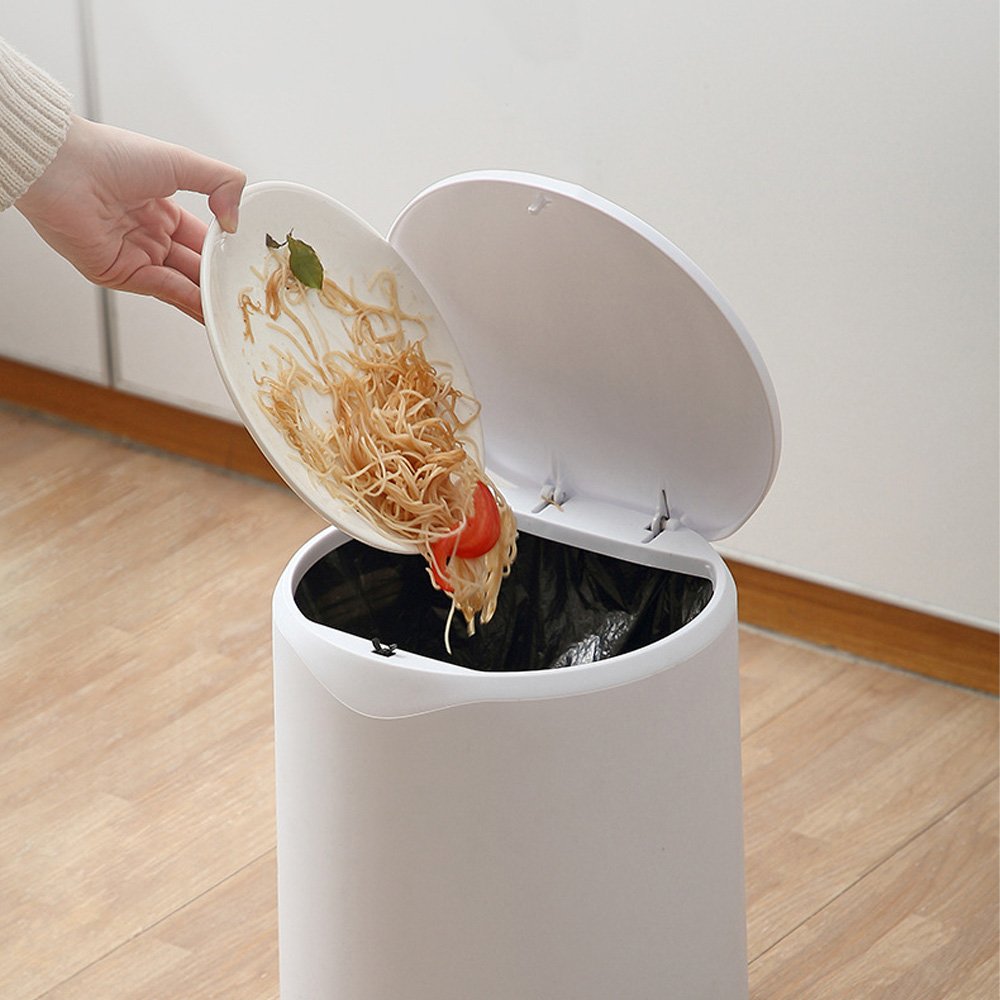 원터치 인테리어 휴지통 욕실 화장실 주방 8L 냄새차단 쓰레기통 상세 이미지 1