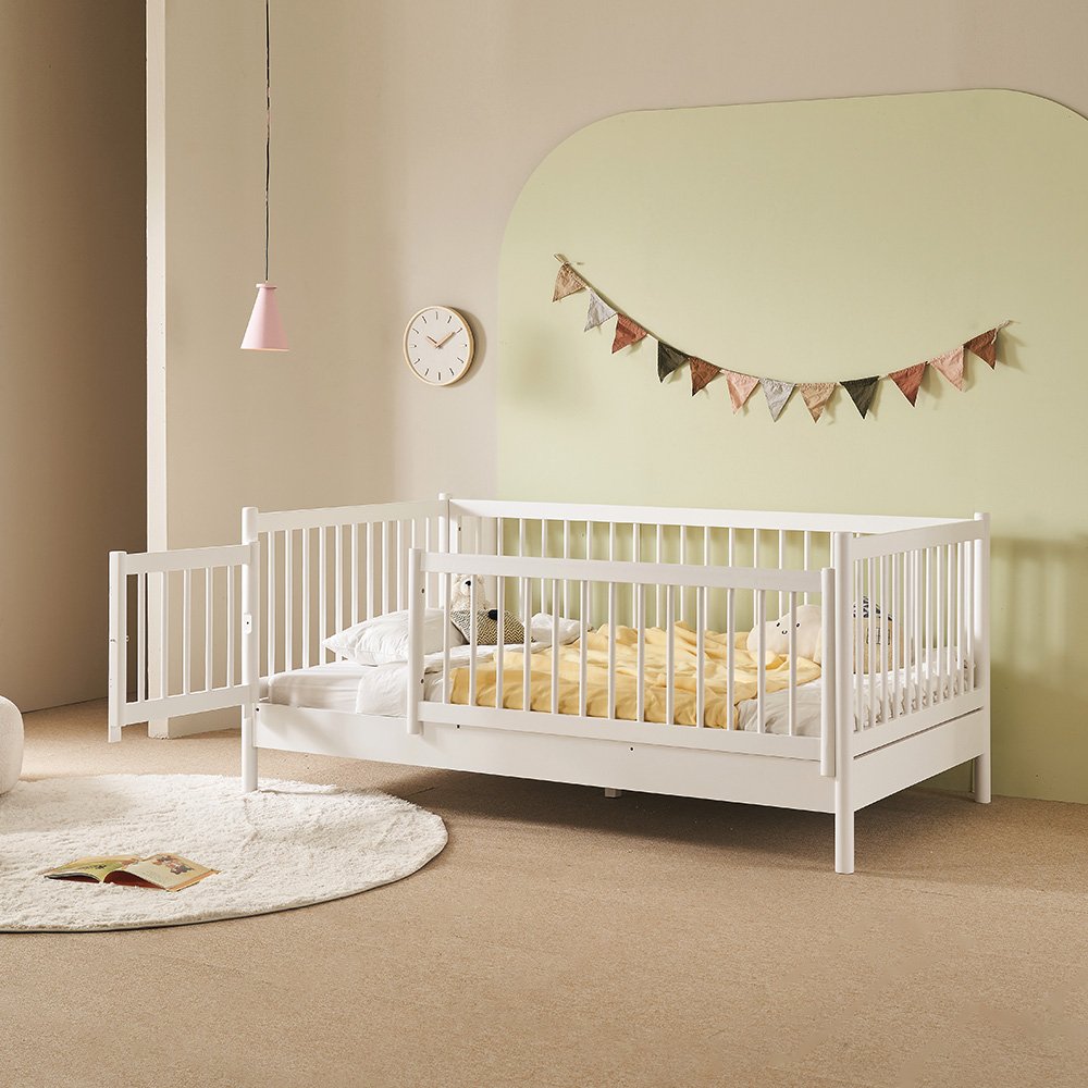 장인가구 뉴피터 SE0 어린이 원목 저상형 침대 프레임 기본형 Q 상세 이미지 1