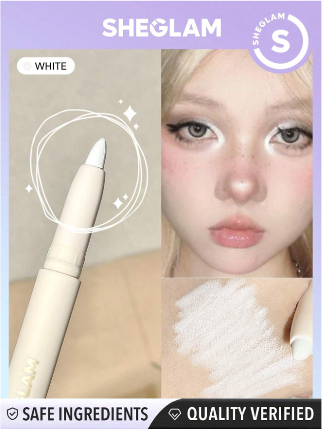 쉬글램 화이트 펜슬 하이라이터 애교살라이너 무펄/펄 sheglam 빅 앤 브라이트 상세 이미지 2