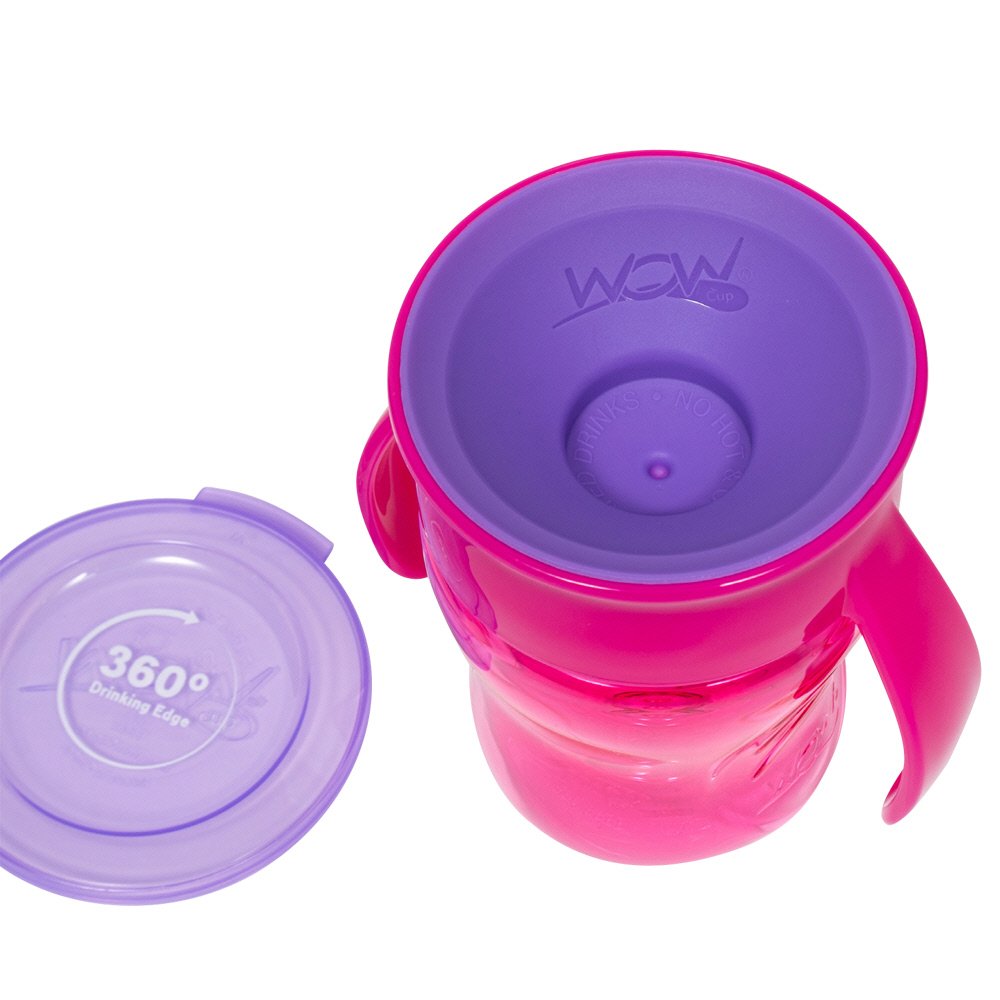 와우컵 베이비 트라이탄 스파우트컵 뚜껑포함 207ml, 1개, 핑크 상세 이미지 2