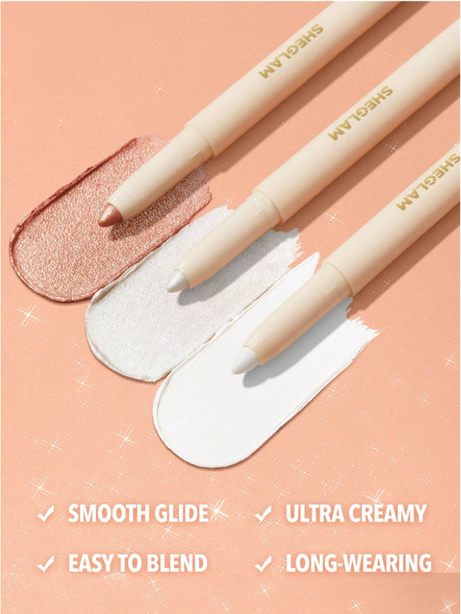 쉬글램 화이트 펜슬 하이라이터 애교살라이너 무펄/펄 sheglam 빅 앤 브라이트 상세 이미지 1