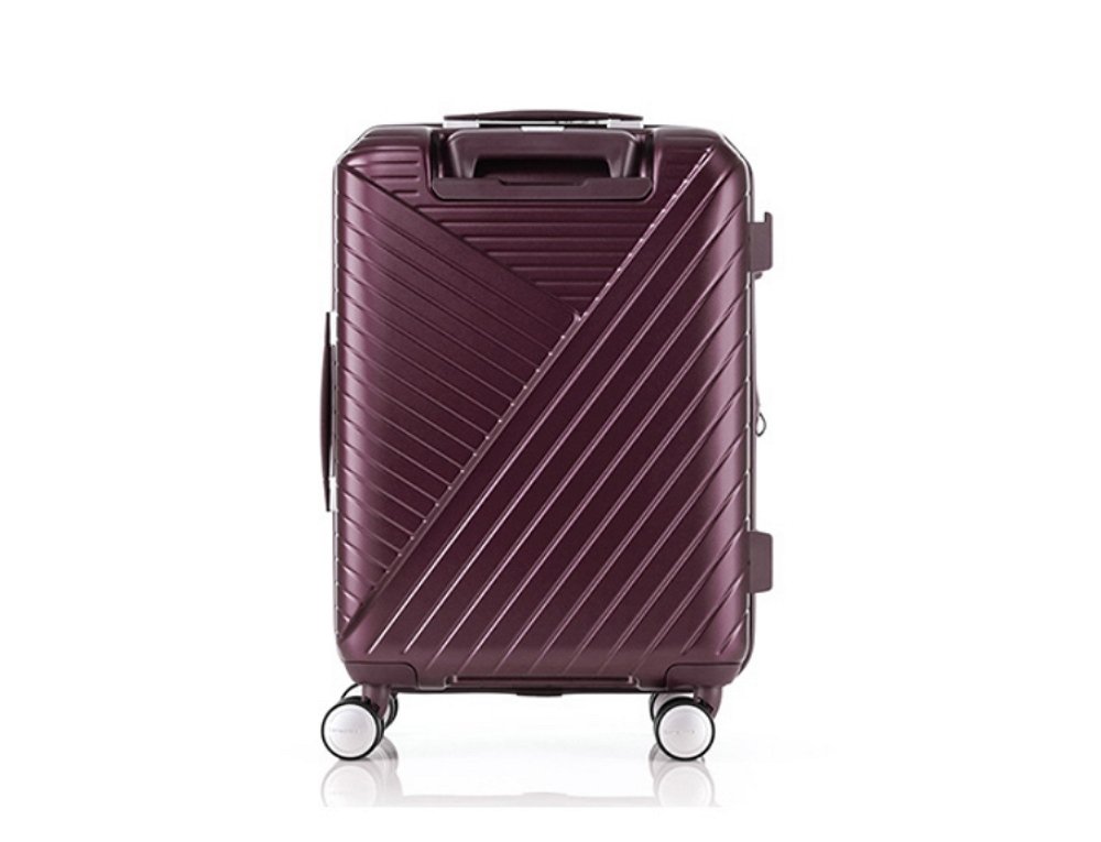 샘소나이트 폴리카보네이트 68cm 25인치 캐리어 확장형 고급 와인색 퍼플 경량 여행용 상세 이미지 2