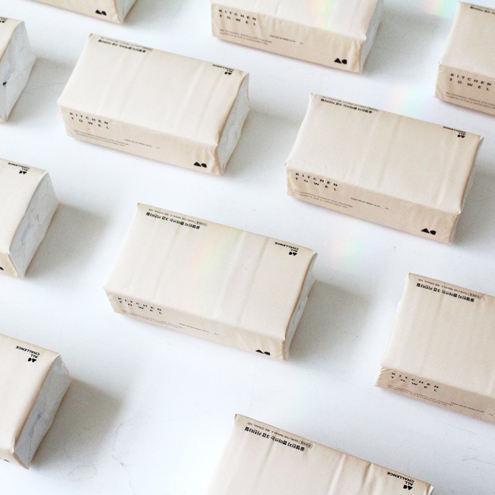 올챌린지 도톰한 3겹 뽑아쓰는 키친타올 100매 4개+4개+1개 100%천연펄프 상세 이미지 2