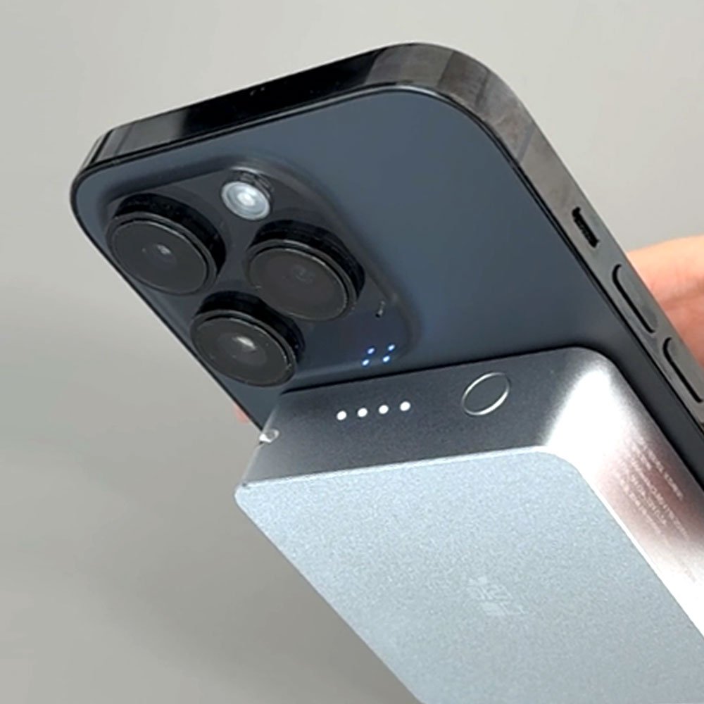 어리롭다 네모네모 보조배터리 3in1 맥세이프 고속충전 미니 대용량 5000mAh 상세 이미지 2