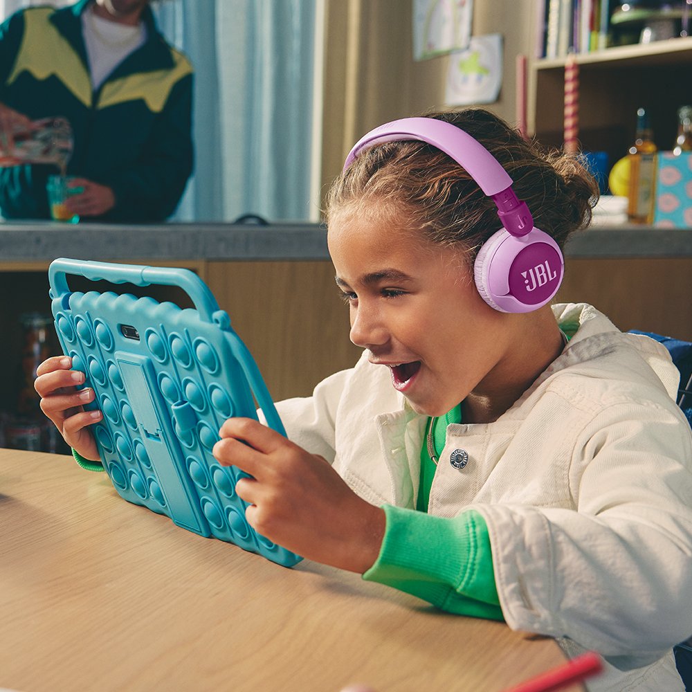삼성공식파트너 JBL JR320BT 무선 어린이 블루투스 헤드셋 헤드폰 퍼플 상세 이미지 2